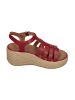 fitflop Sandaletten PLATFFORMS ESPADR. LEATHER FISHERMAN WEDGE SANDALS in rot