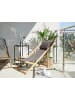 Beliani Gartenliege AVELLINO in Grau/Braun - (W) 54 x (H) 70 x (L) 97 cm