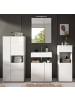 Inn.Furn Badmöbel-Set 4-teilig weiß Hochglanz 188 x 190 cm, Kombination modern