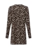 Marie Lund Strickjacke in beige schwarz - 0001