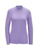 GOLDNER Kurzgröße:  Stehbundshirt Stehkragenshirt mit Langarm in flieder