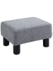 HOMCOM Fußhocker in Grau 40L x 30B x 24H cm