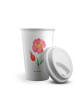 Mr. & Mrs. Panda To Go Becher Blume HageRundunge ohne Spruch in Weiß