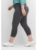 sheego Leggings in anthrazit meliert