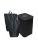 relaxdays Pfandflaschen-Sammelbehälter in Schwarz - 100 l