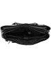 Plevier Rock Amber Schultertasche Leder 43 cm Laptopfach in schwarz