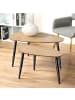CALICOSY 2er-Set Satztische 13812  in Helles Holz  - (W) 80  x (H) 42  x (L) 60  cm