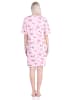 NORMANN kurzarm Nachthemd floralem Schmetterlings print   - 73101 in rosa
