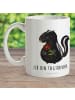 Mr. & Mrs. Panda Kindertasse Stinktier Blume mit Spruch in Weiß