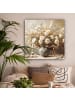 MuchoWow Leinwand Bilder Elegante Blumen