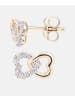 Diamant L'éternel Ohrstecker aus 375 Gelbgold mit Diamant Herz-Design