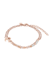 Tom Tailor Armband Edelstahl, IP rose in roséfarben