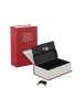 relaxdays Buchtresor in Rot - (B)11,5 x (H)18 x(T)5,5 cm