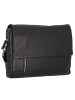 Alassio Oro Messenger Leder 38 cm Laptopfach in schwarz