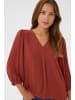 Kaffe Langarm-Bluse KAfia Regular fit in Chili Oil