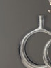 FineBuy Blumentopf in Silber / Aluminium / 35x7x45