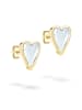 LIEBESKIND BERLIN Ohrstecker Glass Heart in gold