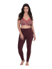 Ulla Popken Leggings in dunkelbraun