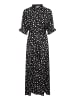 Kaffe Kleid KAvelana Regular fit in Black/White Abstract Print
