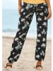 LASCANA Jerseyhose in schwarz-bedruckt