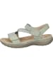 rieker Komfort-Sandalen in pistazie/mint-weiss