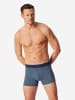 Schiesser Trunk 955 in schwarz, blau gemustert
