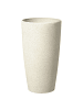 Beliani Outdoor Blumentopf ABDERA in Beige - (W) 31 x (H) 58 x (L) 31 cm
