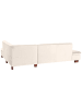 others ECKSOFA mit Ottomane rechts Kaye Bezug Samtvelours Buche nussbaum dunkel / creme