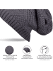 styleBREAKER Strick Beanie Mütze in Grau