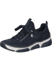rieker Schnürschuhe in schwarz/schwarz