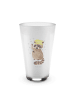 Mr. & Mrs. Panda Latte Macchiato Glas Waschbär ohne Spruch in Transparent