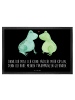 Mr. & Mrs. Panda Schmutzfangmatte Frosch Liebe mit Spruch in Schwarz