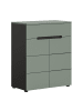 ebuy24 Schuhschrank Canu Staubgrün 94 x 37 cm