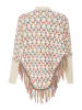 ebeeza Damen Poncho in Wollweiss