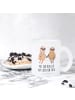 Mr. & Mrs. Panda Getränkebecher Faultier Pärchen mit Spruch in Transparent