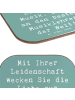 Mr. & Mrs. Panda Tisch-Untersetzer Spruch Musiklehrer Liebe mit ... in Meeresbrise