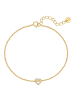 Glanzstücke München Armband Herz aus Sterling Silber in gelbgold