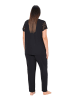 Ulla Popken Pyjama in schwarz