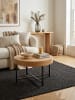 KADIMA DESIGN Couchtisch | Eiche-Look, Stauraum, Modern, Rund, Design