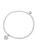 Elli Armband 925 Sterling Silber Herz in Weiß