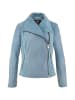Carlo Colucci Lederjacke Dal Bella in Jeansblau