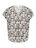 CARTOON Schlupfbluse mit V-Ausschnitt in Nature/Grey