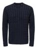 ONLY & SONS Strickpullover in Dark Navy