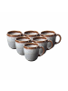 like. by Villeroy & Boch 6er Set Kaffeetassen Lave in 190 ml in Beige