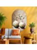 OnlyWow Ovales Wandbild Ecru