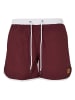 Urban Classics Badeshorts in white/cherry