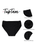 TupTam Mädchen Slips mit Aufdruck 10er Pack in schwarz/weiß