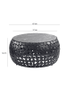 FineBuy Couchtisch in Schwarz / Marmor / 65x65x32
