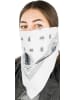 Normani Outdoor Sports 3 Bandana Kopftuch in Weiß/Schwarz