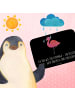 Mr. & Mrs. Panda Duschvorleger Flamingo Classic mit Spruch in Schwarz